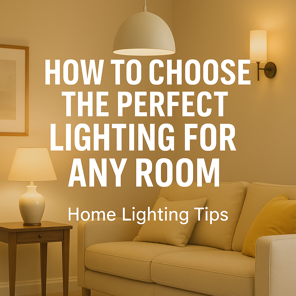 How to Choose the Perfect Lighting for Any Room